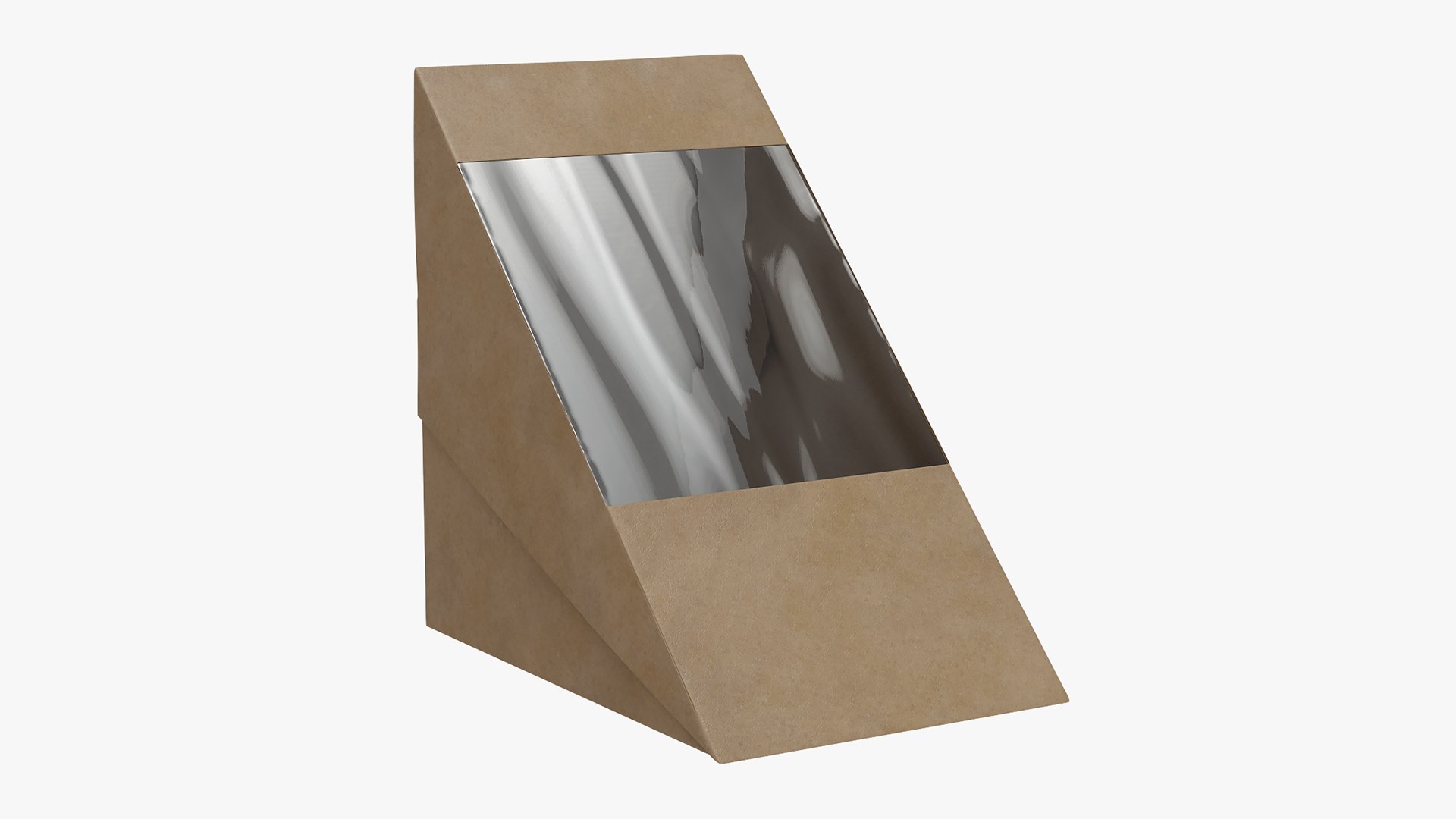 Paperboard Large Sandwich Box 3D - TurboSquid 2018618