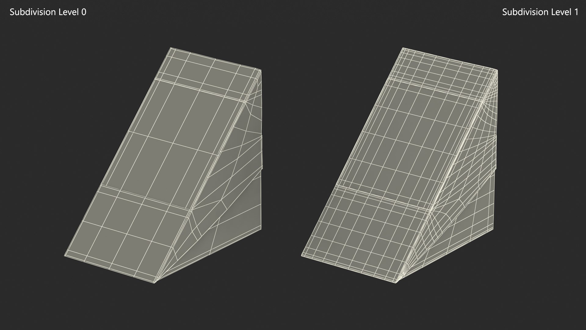 Paperboard Large Sandwich Box 3D - TurboSquid 2018618