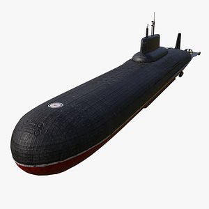 submarine typhoon akula model