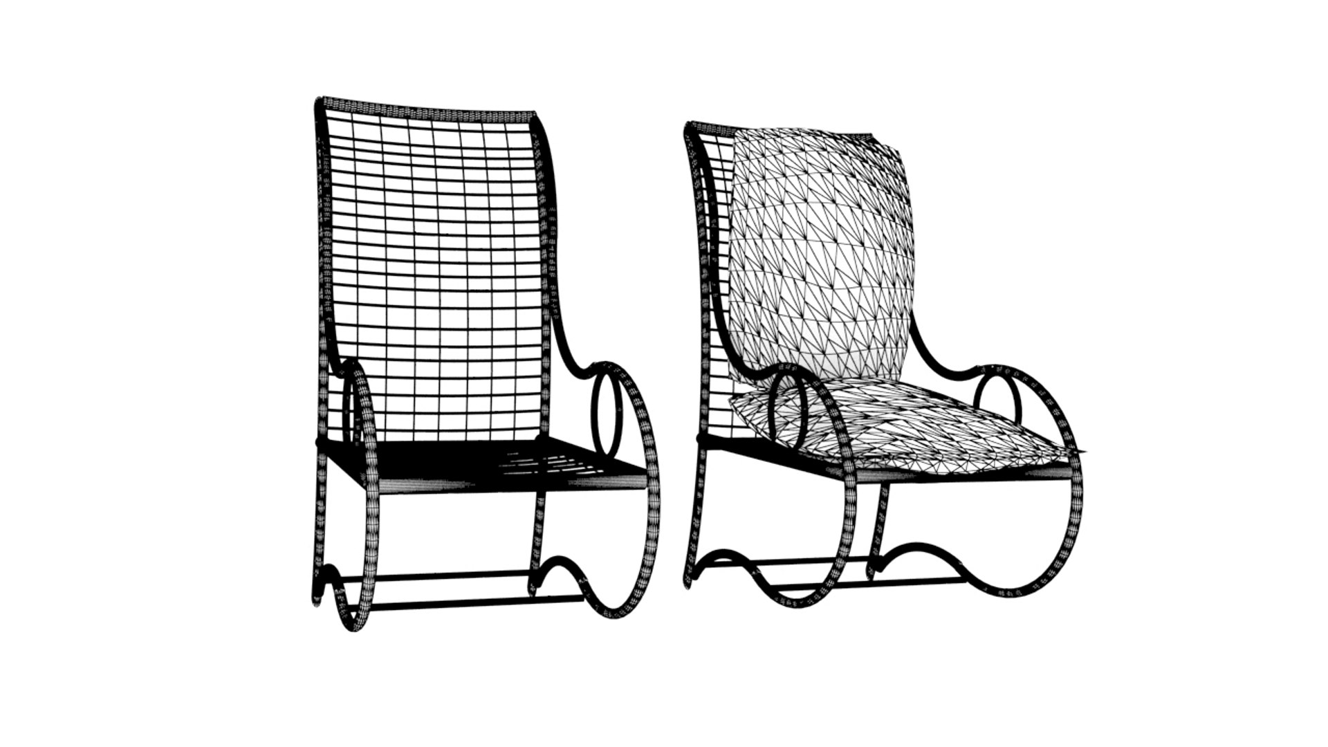 3D Model Bamboo Chair TurboSquid 1563127