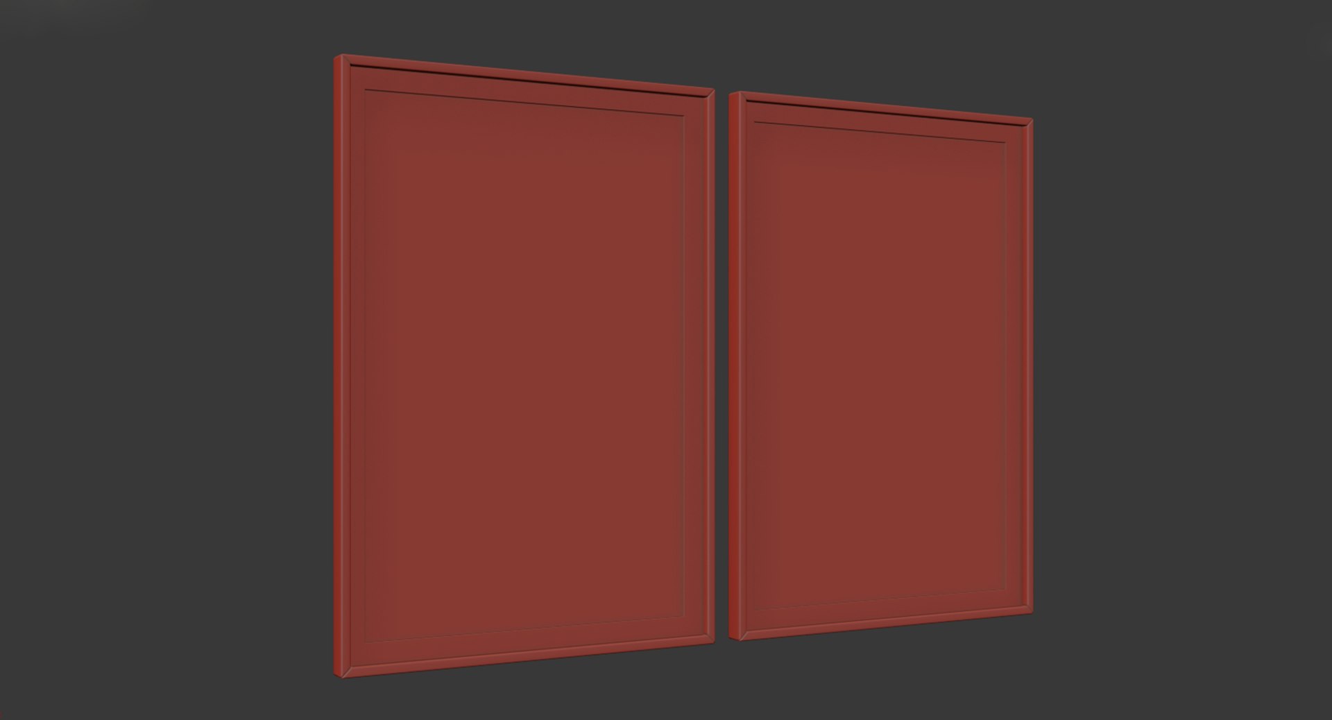3D Picture Frames Set Model - TurboSquid 1357684