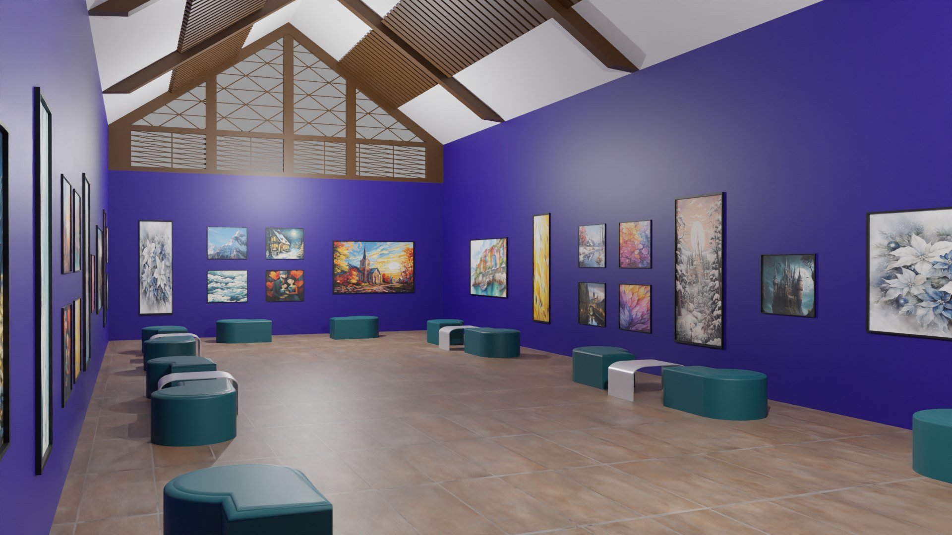 Art Gallery 3D Model - TurboSquid 2157912