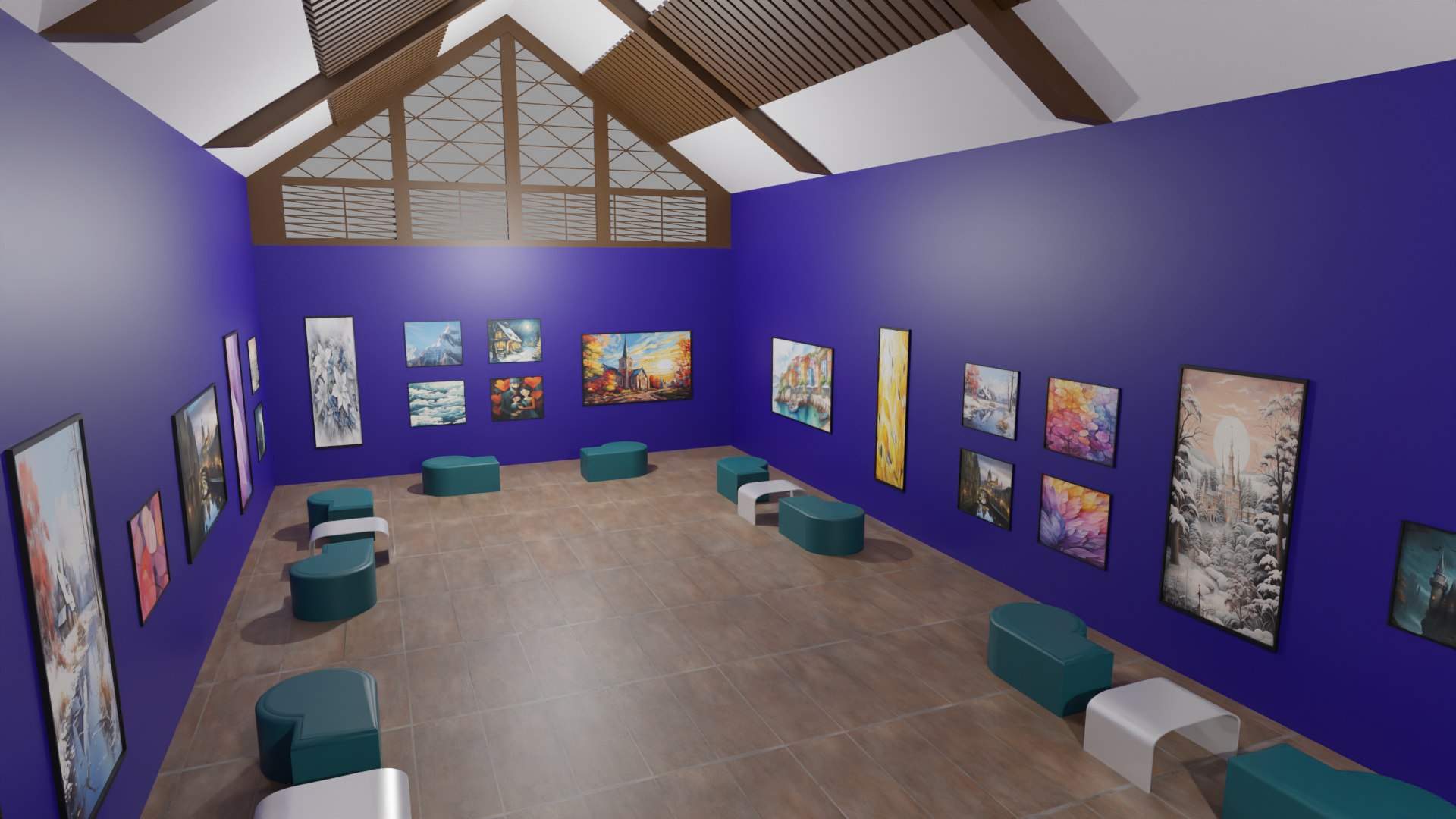 View of Art Gallery 3D Model - TurboSquid 2157912