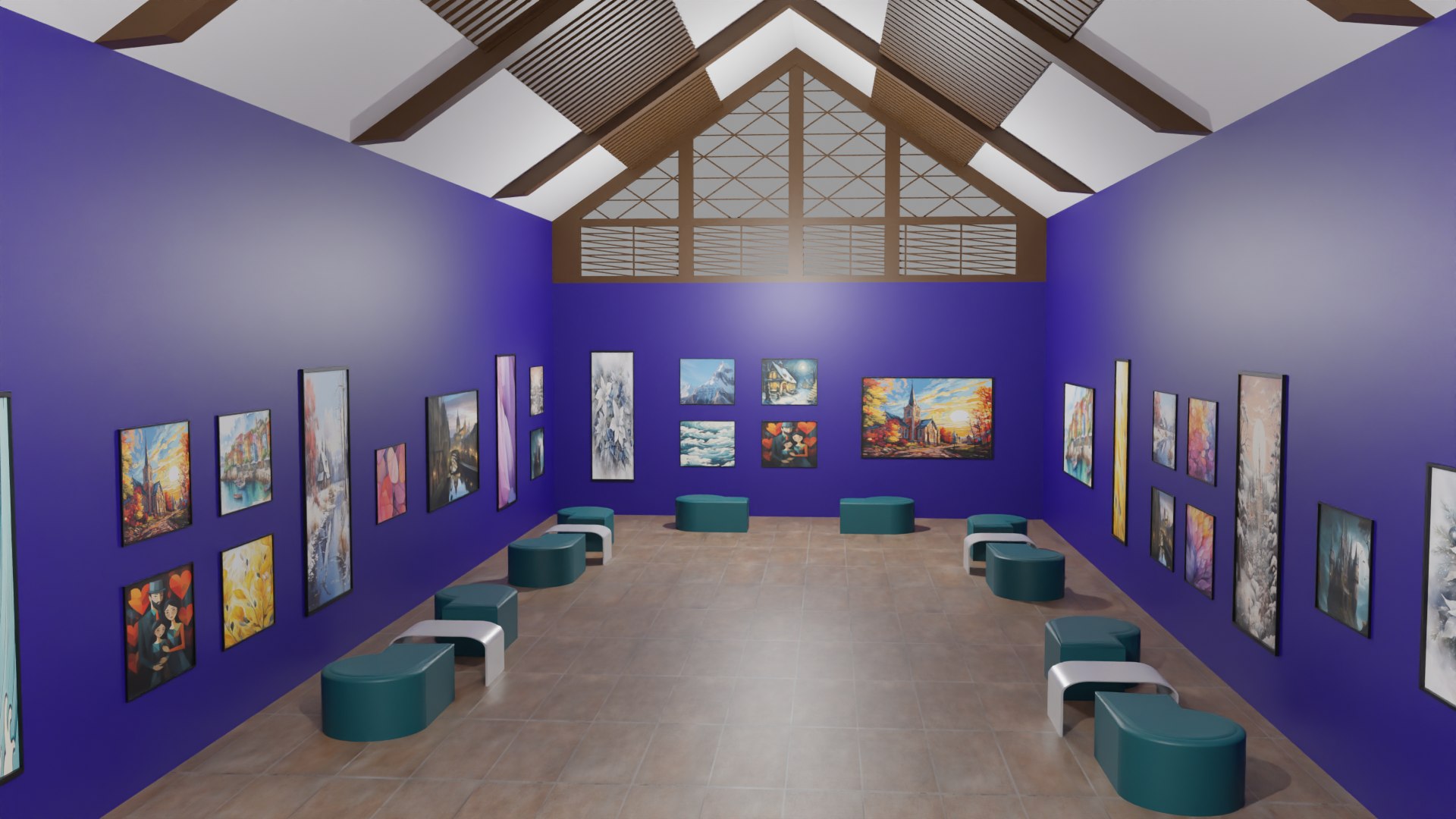 View of Art Gallery 3D Model - TurboSquid 2157912