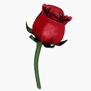 rose flower 3D model