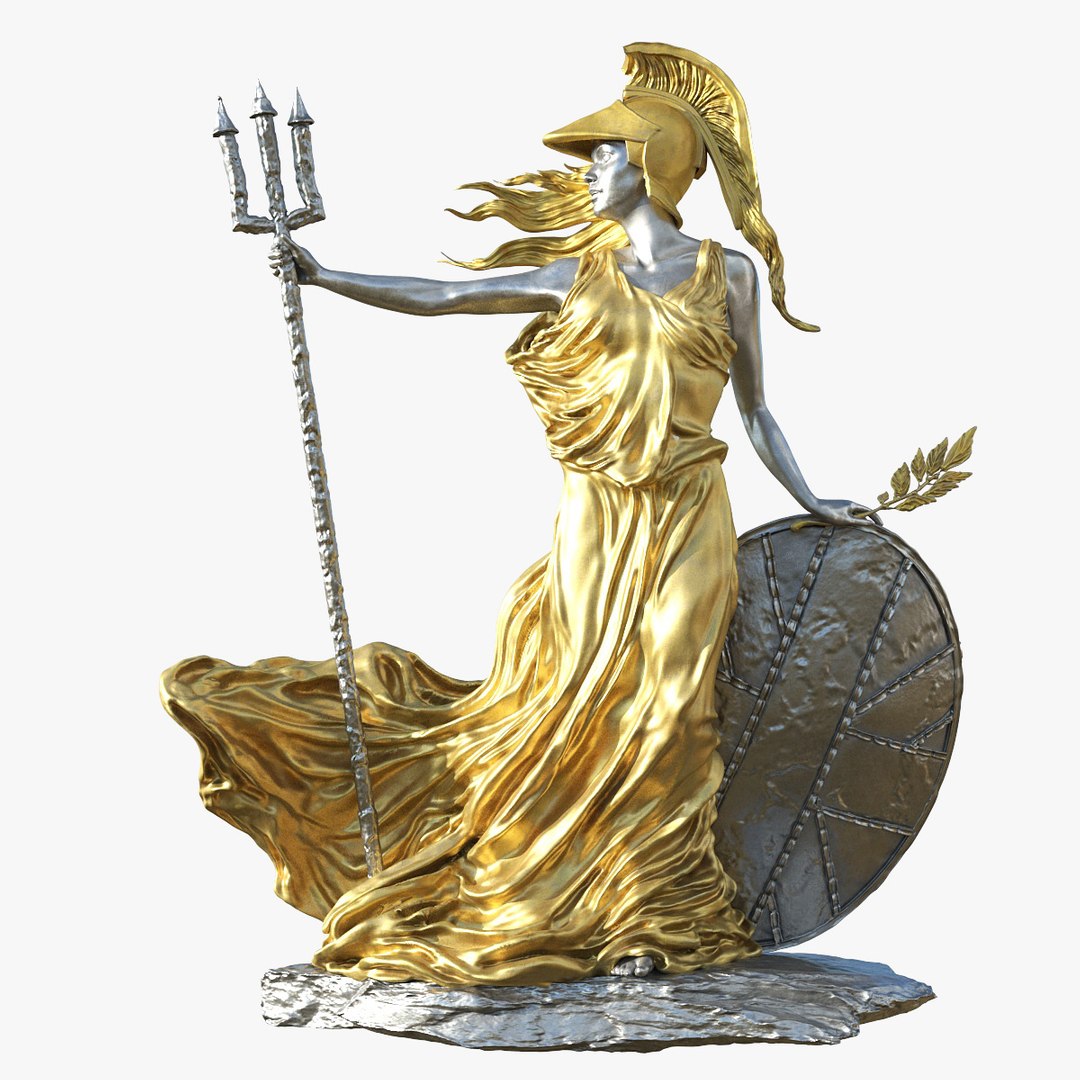 Britannia Statue 3D TurboSquid 1972704