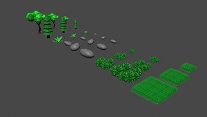 3D nature trees