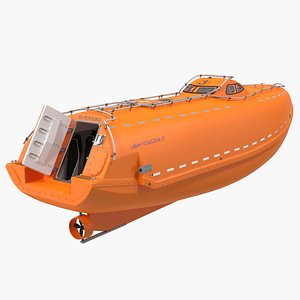 lifeboat rigged 3D model