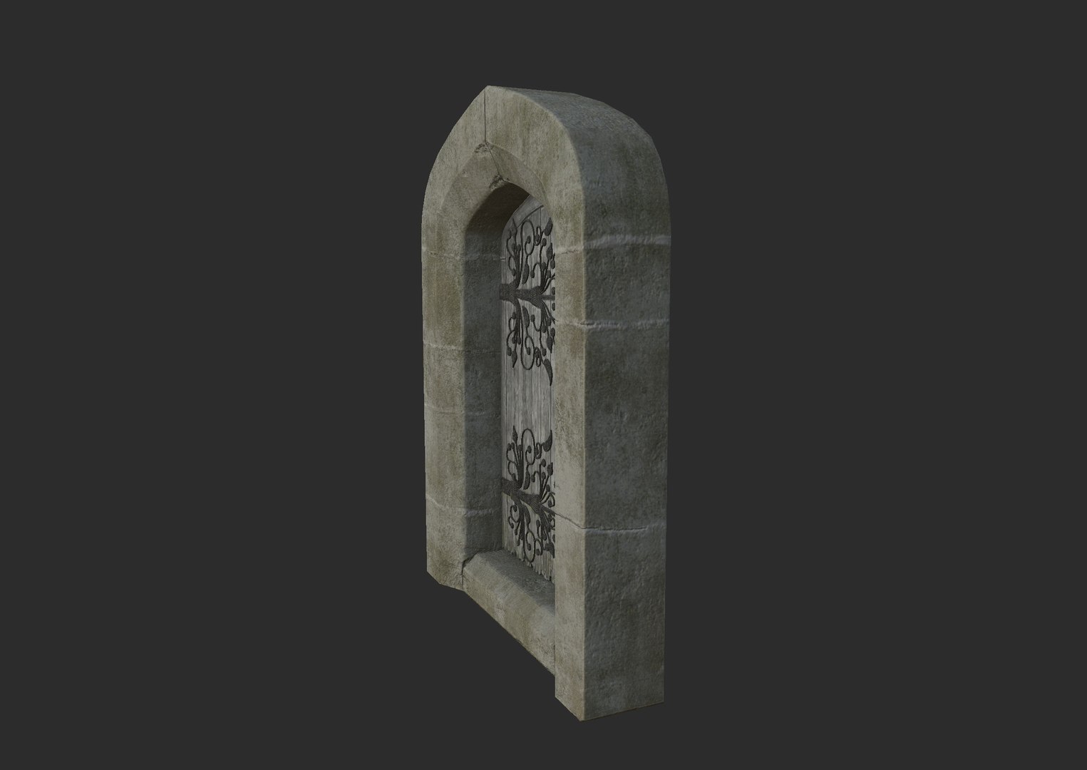 Medieval door 3D - TurboSquid 1607424