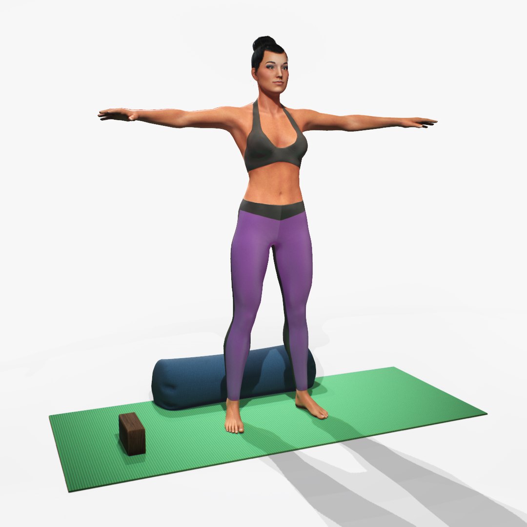 Hot Yoga 3D Render