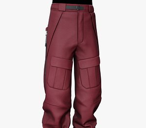 Red Snowboard Pants Style 3