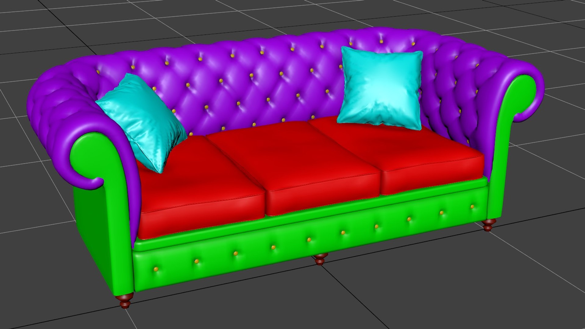 Chesterfield 6 Versions 3D Model - TurboSquid 1554860