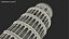 3D leaning tower pisa model