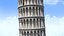 3D leaning tower pisa model