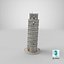 3D leaning tower pisa model