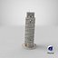 3D leaning tower pisa model