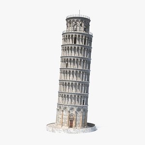 3D leaning tower pisa model