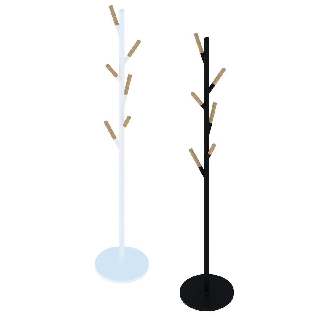 Photo inspiration: Industrial Minimalist Coat Rack Reference: 3D Minimalist Coat Rack Black And White