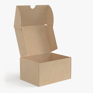 cardboard box 04 rigged 3D model