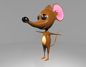 3D cartoon mouse model