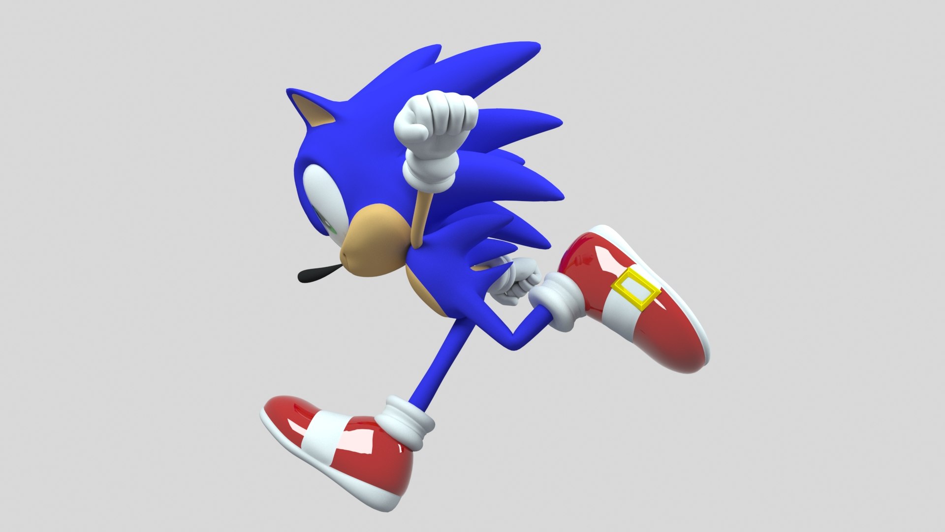 Sonic Hedgehog Character Rigged 3D - TurboSquid 1517341