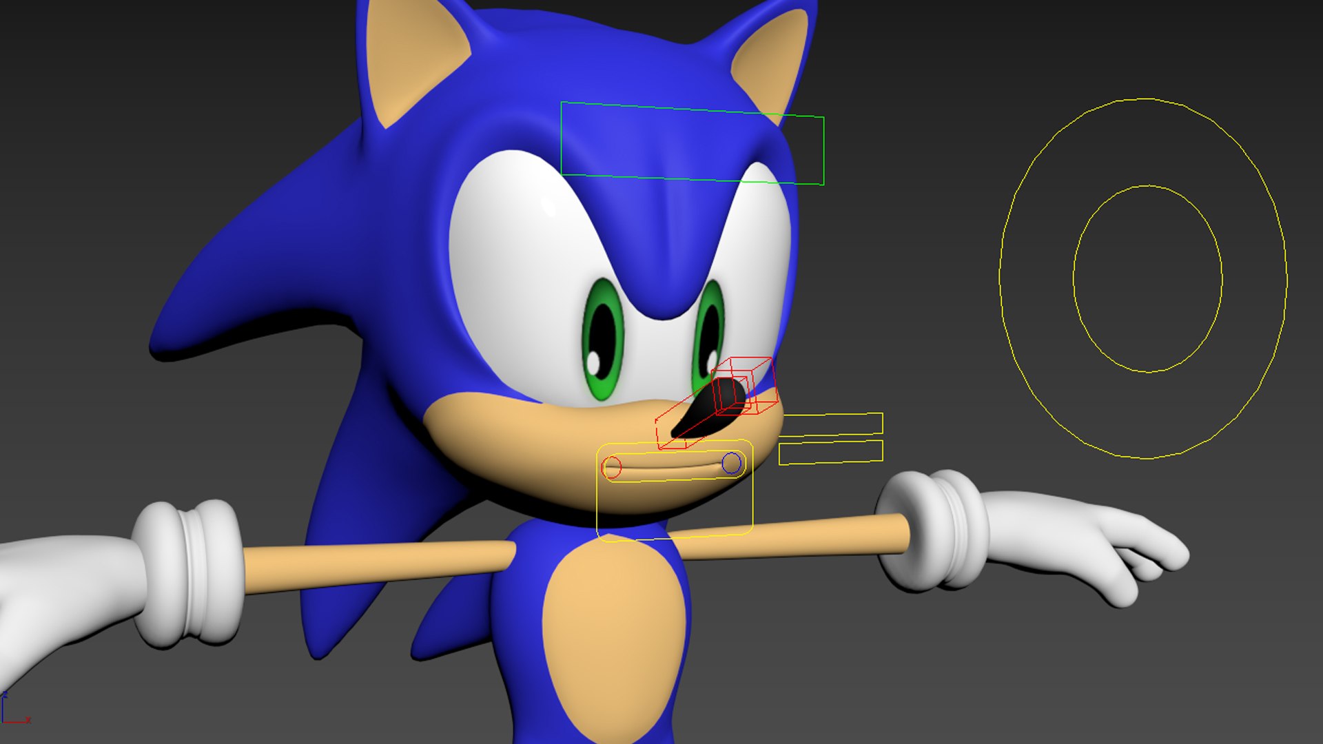 Sonic Hedgehog Character Rigged 3d - Turbosquid 1517341