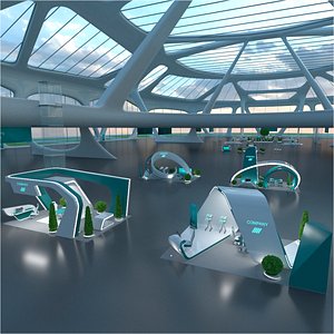 Exhibition Hall with Stands