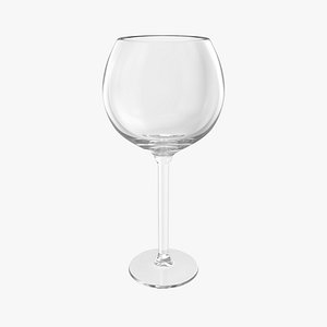 Red Burgundy Wine Glass