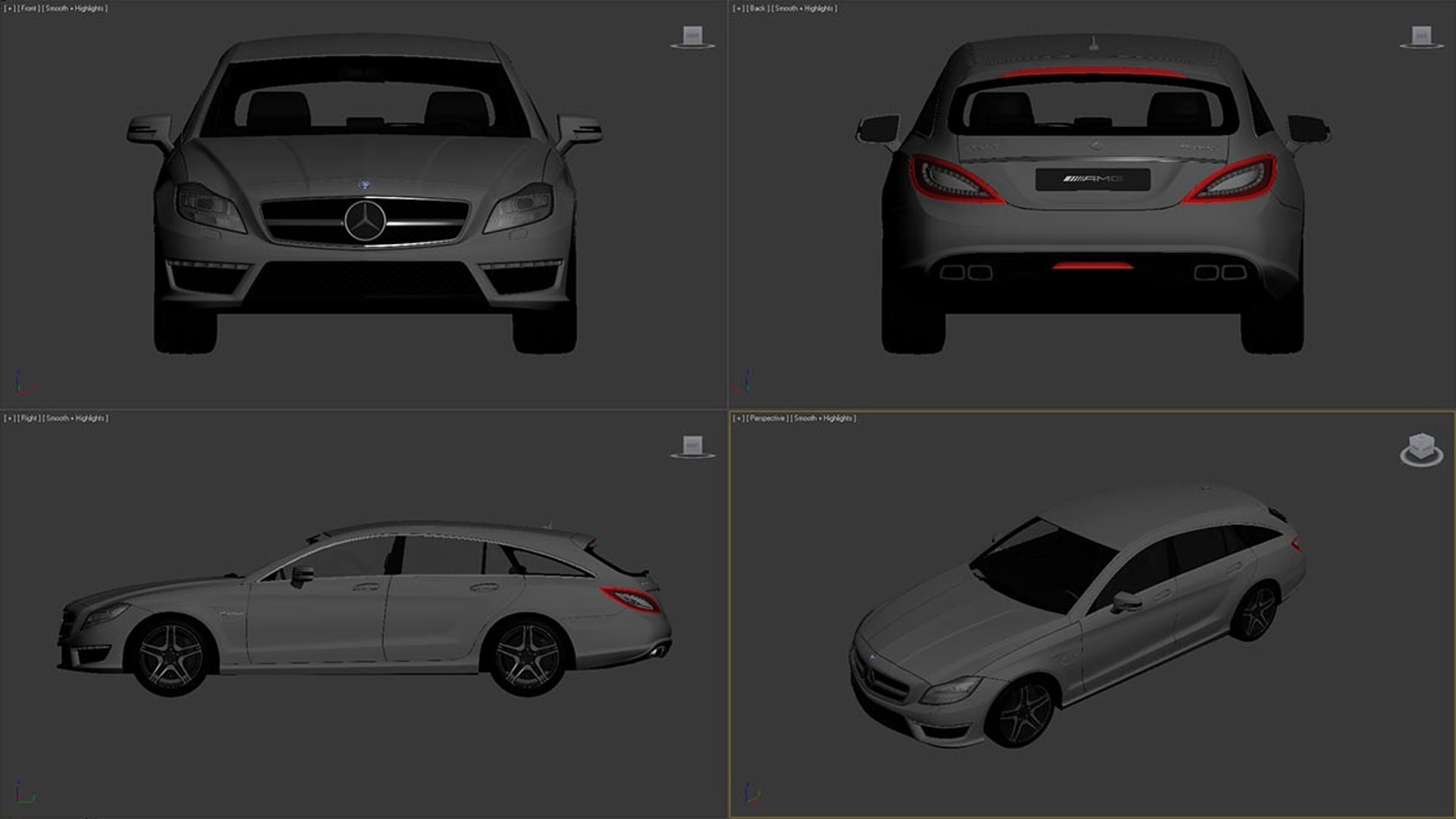 3d Mercedes-benz Amg Cls63 Shooting