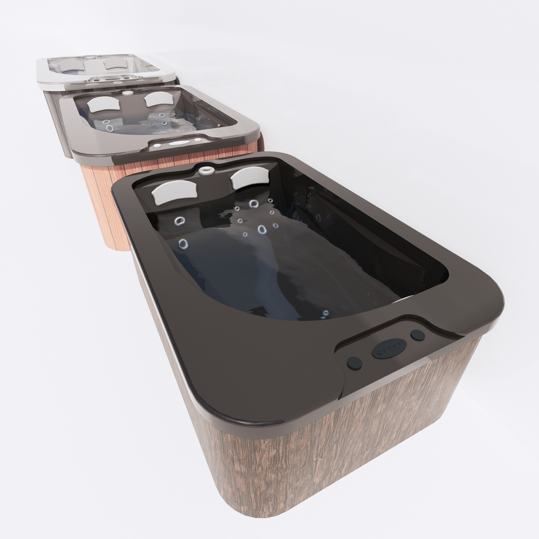 Banheira de hidromassagem totalmente escalável Revit Family Modelo 3D ...