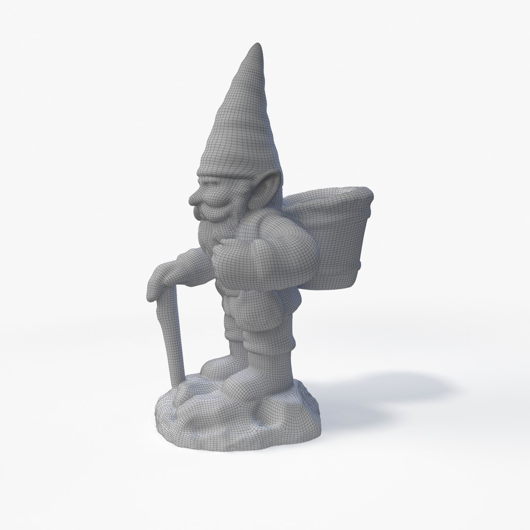 3D Garden Gnome - TurboSquid 1210465