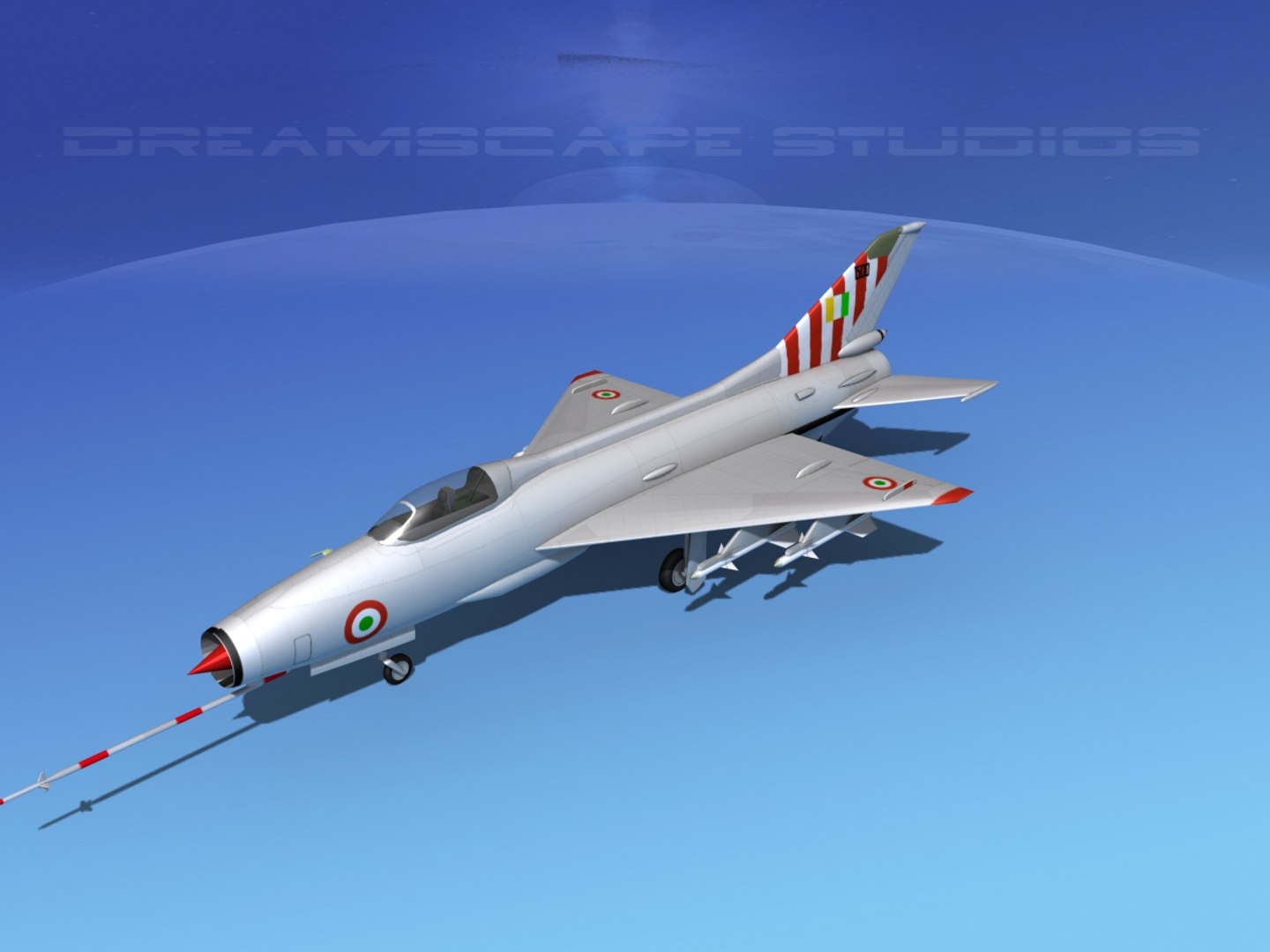3d Mig-21 Fishbed Jet Fighter