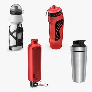 Sport Bottles Collection 3D model