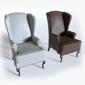 3D Leather Armchair Pack 1