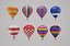 3D hot air balloon set