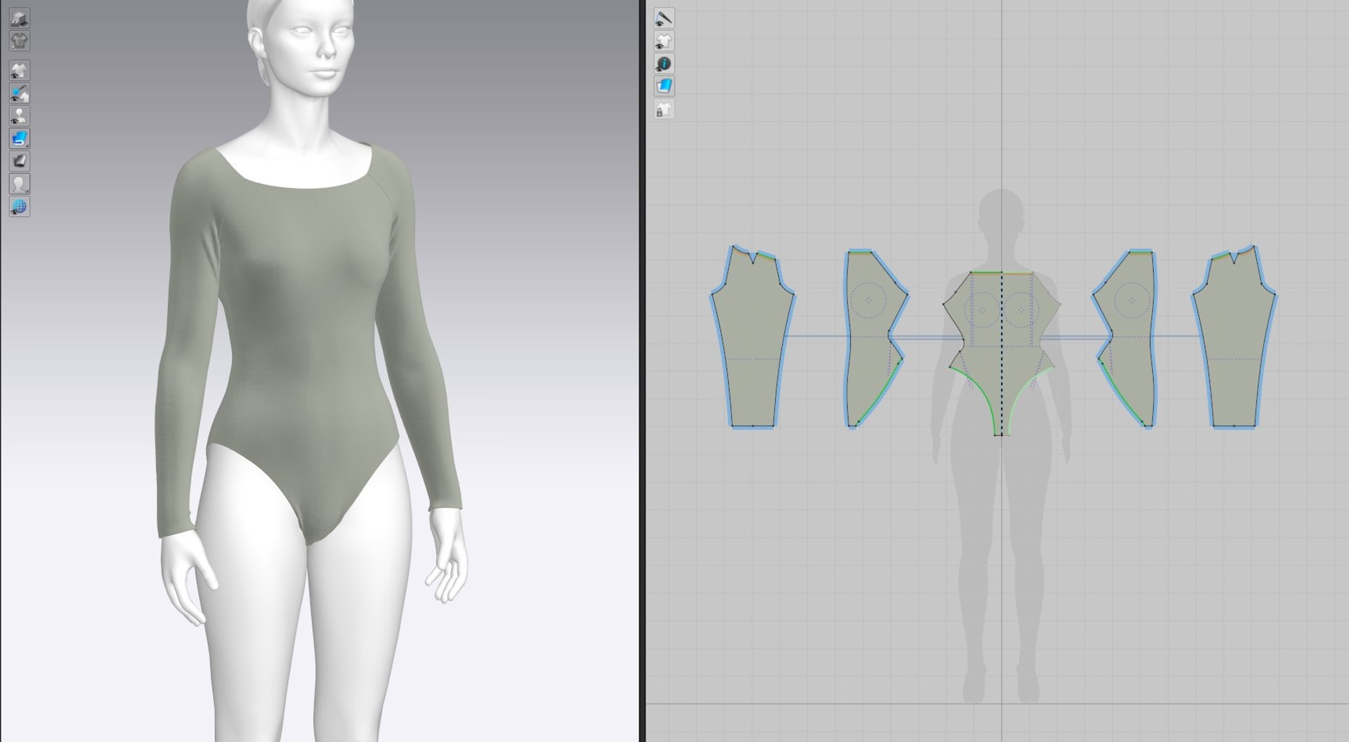 Custom Inked Raglan Leotard 3/4 Sleeves