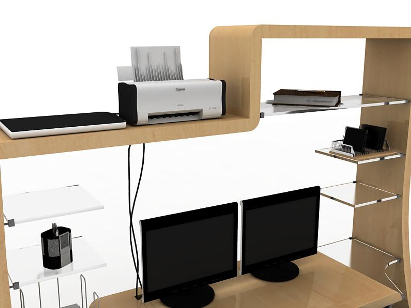 Computer Trolly 3d Max