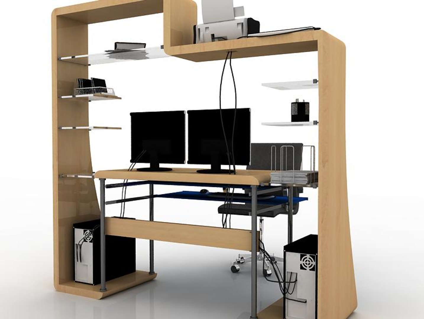 Computer Trolly 3d Max