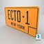ECTO-1 Car License Plate New York