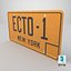 ECTO-1 Car License Plate New York