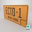 ECTO-1 Car License Plate New York
