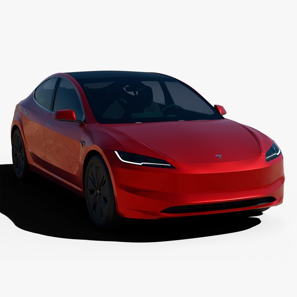 3D модель Тесла Модель 3 Хайленд 2024 года - TurboSquid 2124087