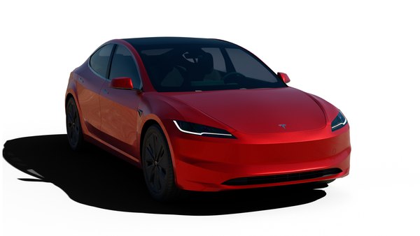 2024 Tesla Model 3 Highland 3D-Modell - TurboSquid 2124087