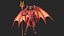Devil Character with Trident Fur Rigged