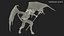 Devil Character with Trident Fur Rigged