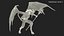 Devil Character with Trident Fur Rigged