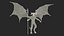 Devil Character with Trident Fur Rigged