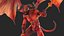 Devil Character with Trident Fur Rigged