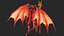 Devil Character with Trident Fur Rigged