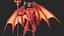 Devil Character with Trident Fur Rigged